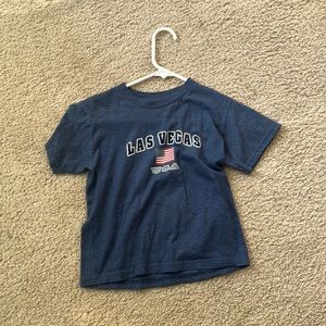 Navy blue las Vegas crop top